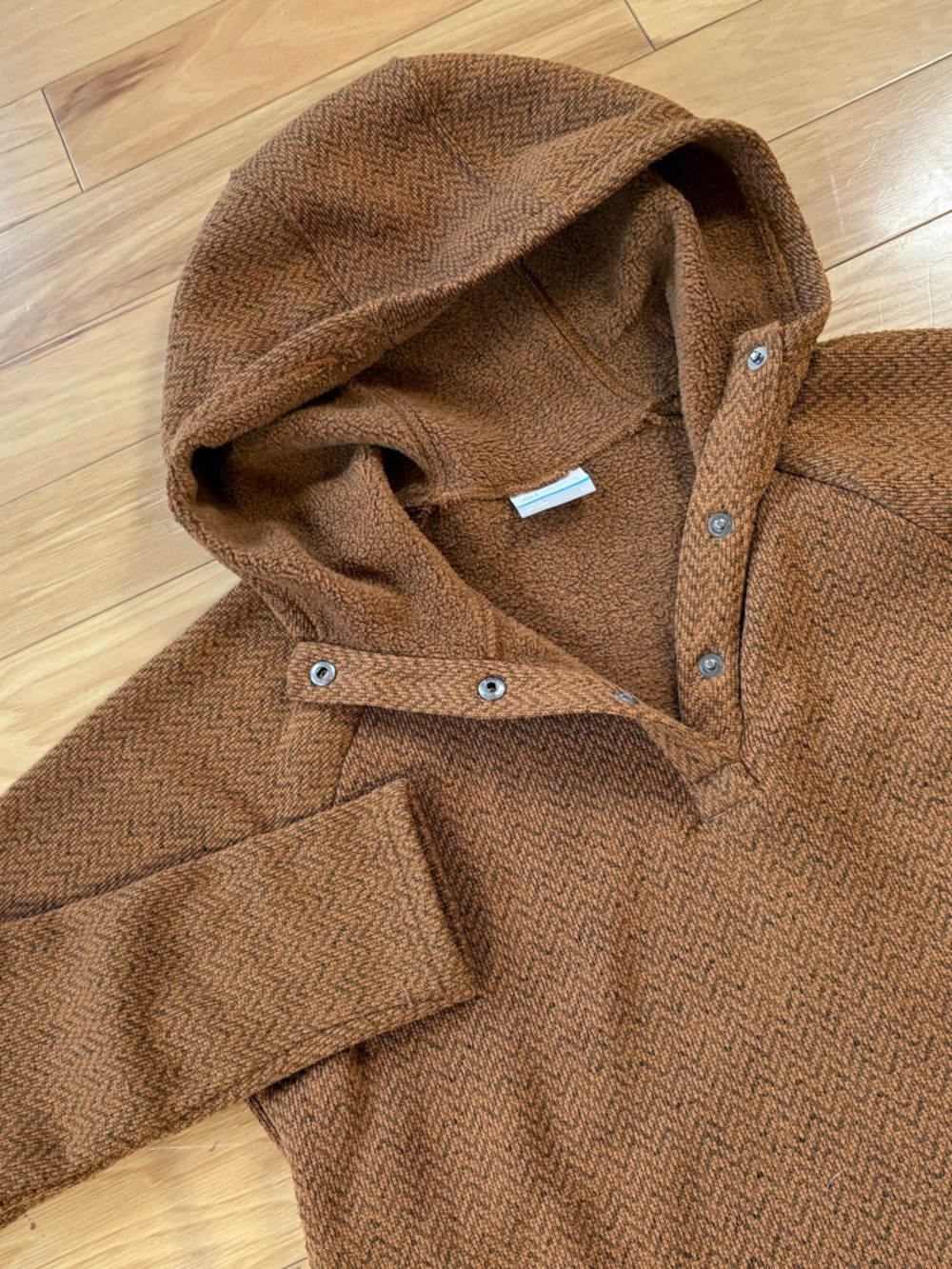 Columbia Darling Days II Pullover Womens Sz L Copper Fleece Hoodie Sweater